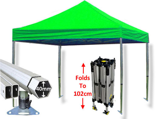 3m x 3m Compact 40 Instant Shelter Lime Green Main Image