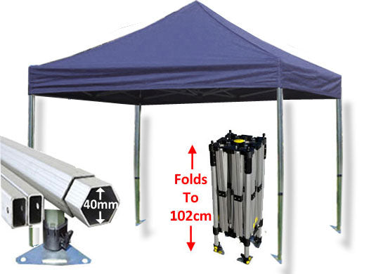 3m x 3m Compact 40 Instant Shelter Navy Blue Main Image