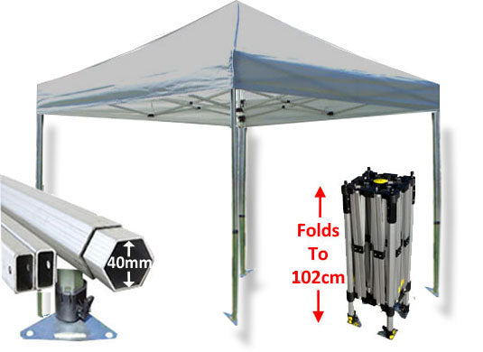 3m x 3m Compact 40 Instant Shelter Silver Main Image
