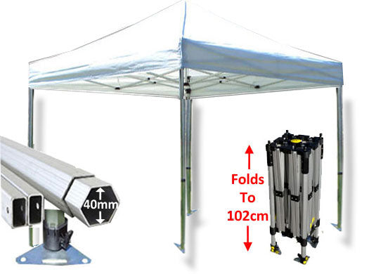 3m x 3m Compact 40 Instant Shelter White Main Image