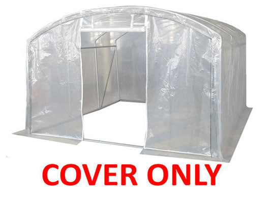 3m x 3m Extreme Clear Polythene Poly Tunnel Replacement Cover Main Image