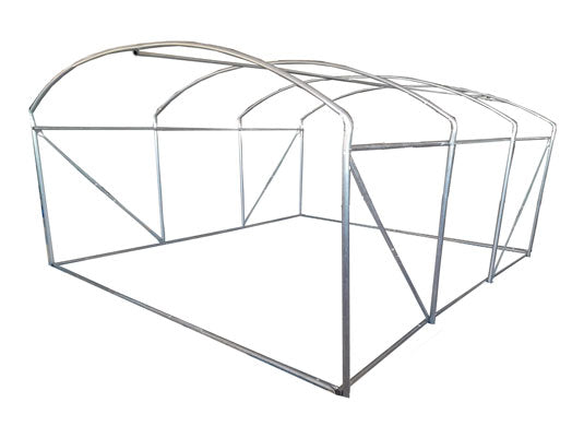 3m x 3m (10' x 10' approx) Extreme Clear Polythene Poly Tunnel Image 2