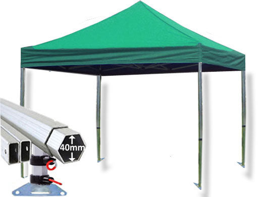 3m x 3m Extreme 40 Instant Shelter Green Main Image