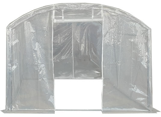 3m x 3m (10' x 10' approx) Extreme Clear Polythene Poly Tunnel Image 6