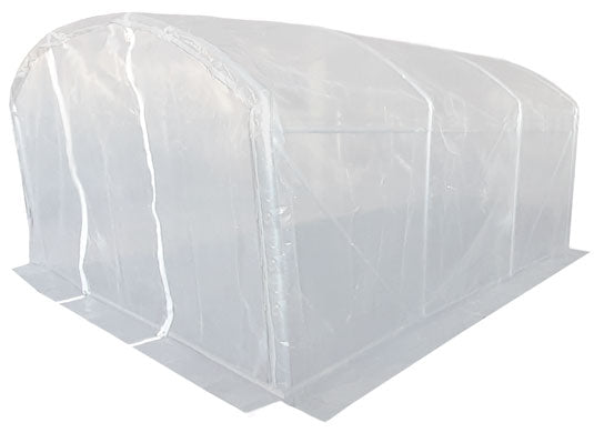 3m x 3m (10' x 10' approx) Extreme Clear Polythene Poly Tunnel Image 3