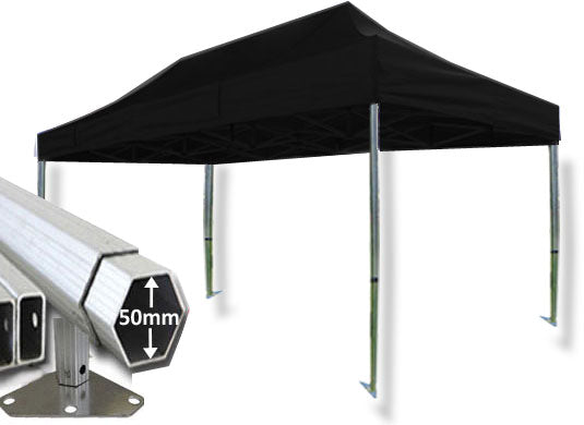 3m x 4.5m Extreme 50 Instant Shelter Black Main Image