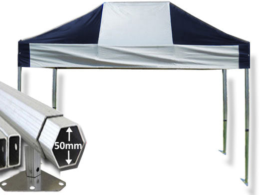 3m x 4.5m Extreme 50 Instant Shelter Navy Blue/White Main Image