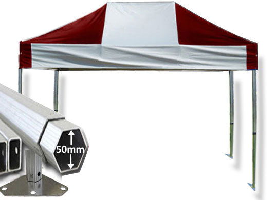 3m x 4.5m Extreme 50 Instant Shelter Red/White Main Image