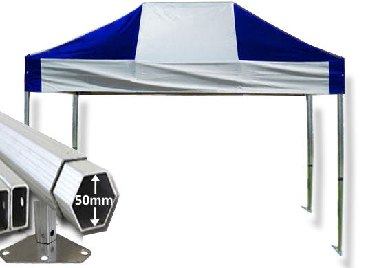 3m x 4.5m Extreme 50 Instant Shelter Royal Blue/White Main Image