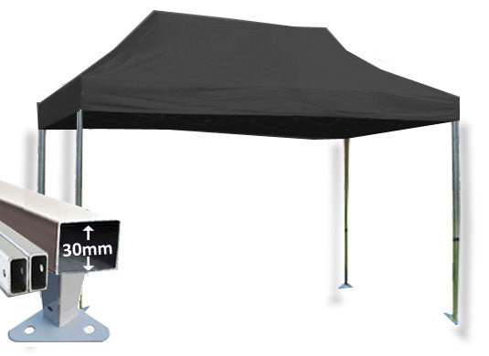 3m x 4.5m Trader-Max 30 Instant Shelter Black Main Image