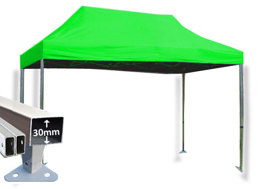 3m x 4.5m Trader-Max 30 Instant Shelter Lime Green Main Image