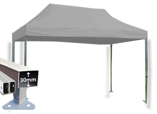 3m x 4.5m Trader-Max 30 Instant Shelter Silver Main Image