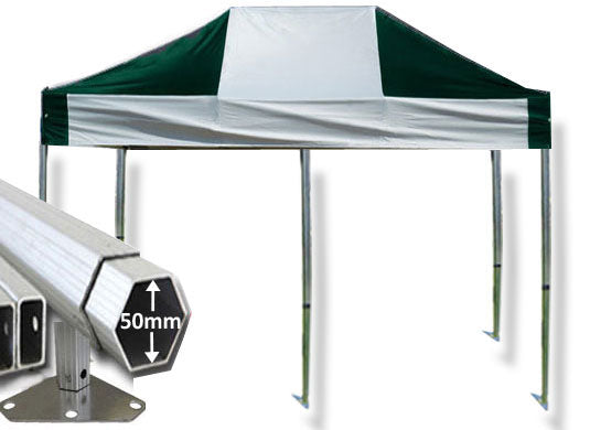 8m x 4m Extreme 50 Instant Shelter Green/White Main Image