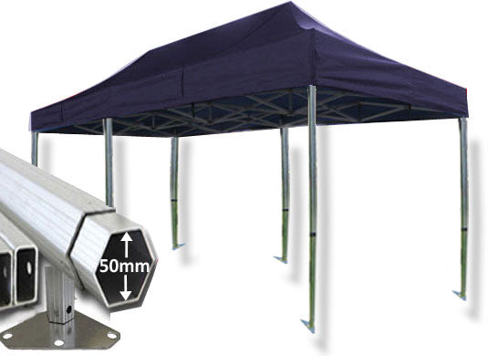 3m x 6m Extreme 50 Instant Shelter Navy Blue Main Image