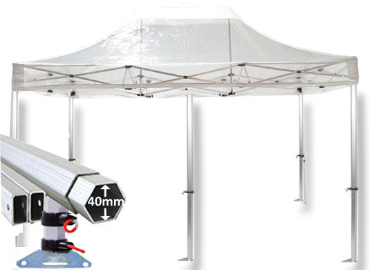3m x 6m Extreme 40 Instant Shelter Pop Up Gazebos Clear Main Image