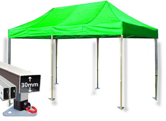3m x 6m Trader-Max 30 Instant Shelter Lime Green Main Image