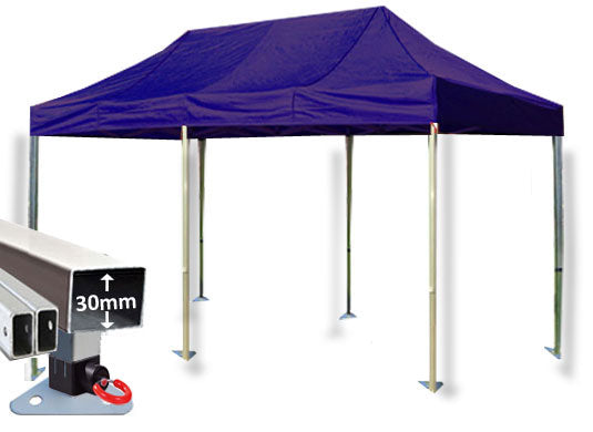 3m x 6m Trader-Max 30 Instant Shelter Navy Blue Main Image