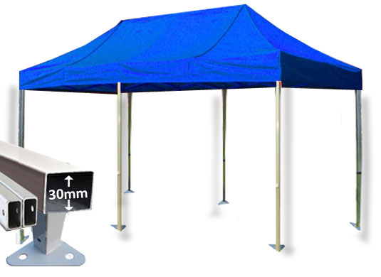3m x 6m Trader-Max 30 Instant Shelter Royal Blue Main Image