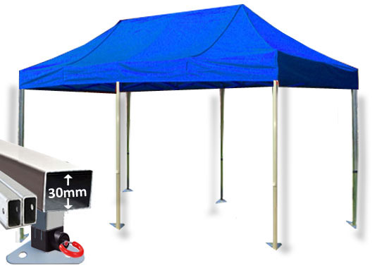 3m x 6m Trader-Max 30 Instant Shelter Royal Blue Main Image