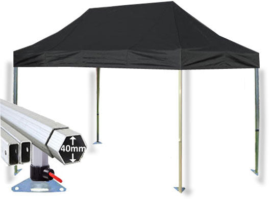 3m x 4.5m Extreme 40 Instant Shelter Black Main Image