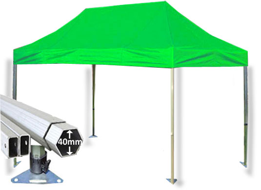 3m x 4.5m Extreme 40 Instant Shelter Lime Green Main Image
