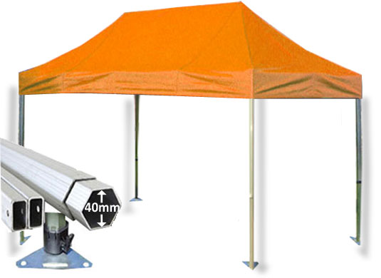 3m x 4.5m Extreme 40 Instant Shelter Orange Main Image