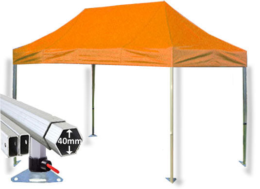 3m x 4.5m Extreme 40 Instant Shelter Orange Main Image