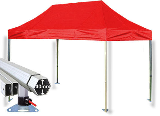 3m x 4.5m Extreme 40 Instant Shelter Red Main Image