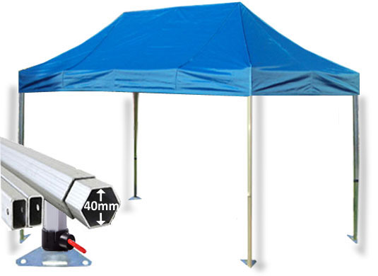 3m x 4.5m Extreme 40 Instant Shelter Royal Blue Main Image