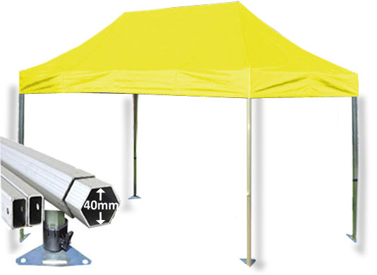 3m x 4.5m Extreme 40 Instant Shelter Yellow Main Image