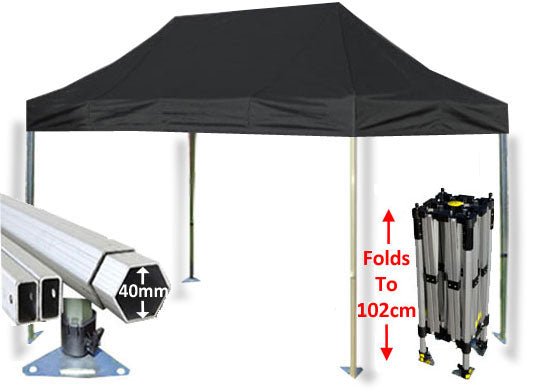 3m x 4.5m Compact 40 Instant Shelter Black Main Image