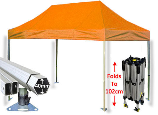 3m x 4.5m Compact 40 Instant Shelter Orange Main Image