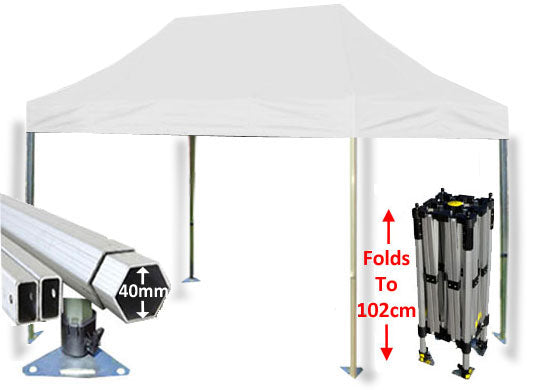 3m x 4.5m Compact 40 Instant Shelter White Main Image