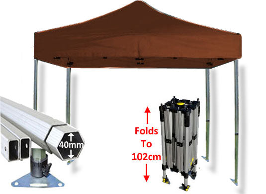 2m x 2m Compact 40 Instant Shelter Brown Main Image