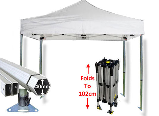 2m x 2m Compact 40 Instant Shelter White Main Image