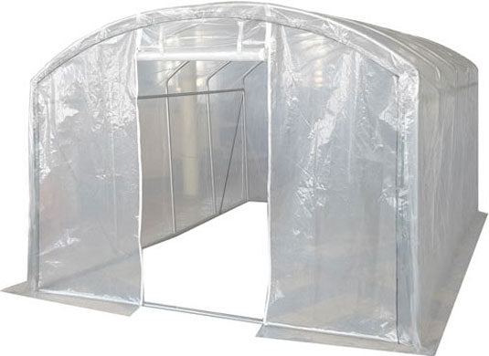 4m x 3m (13' x 10' approx) Extreme Clear Polythene Poly Tunnel Main Image