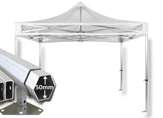 3m x 3m Extreme 50 Instant Shelter Pop Up Gazebos Clear Main Image