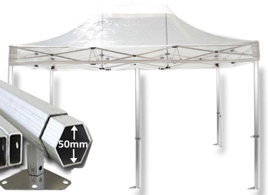 3m x 6m Extreme 50 Instant Shelter Pop Up Gazebos Clear Main Image