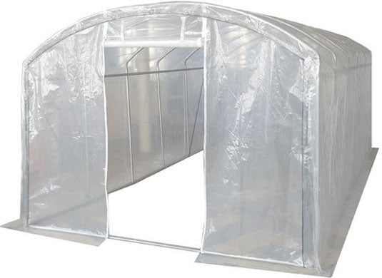 5m x 3m (17' x 10' approx) Extreme Clear Polythene Poly Tunnel Main Image