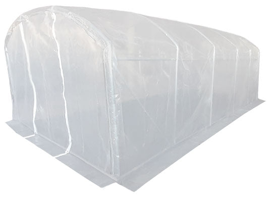 5m x 3m (17' x 10' approx) Extreme Clear Polythene Poly Tunnel Image 3