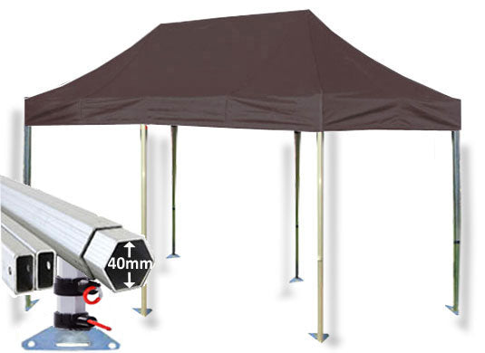 3m x 6m Extreme 40 Instant Shelter Black Main Image 