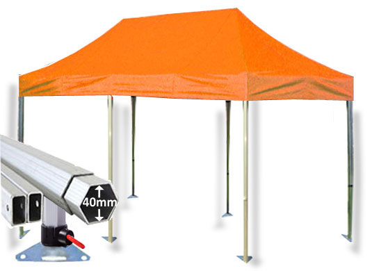 3m x 6m Extreme 40 Instant Shelter Orange Main Image