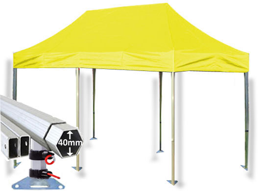 3m x 6m Extreme 40 Instant Shelter Yellow Main Image