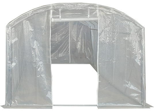 6m x 3m (20' x 10' approx) Extreme Clear Polythene Poly Tunnel Image 6