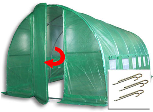 6m x 3m Pro+ Green Poly Tunnel Main Image