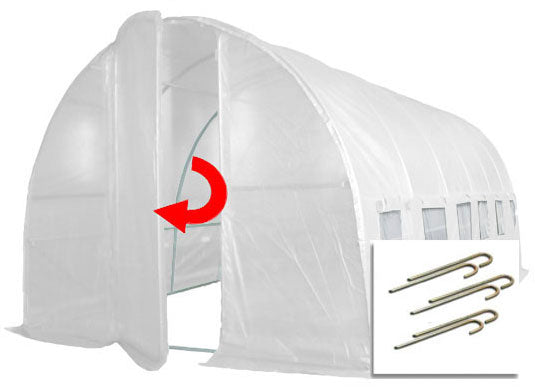6m x 3m Pro+ White Poly Tunnel Main Image