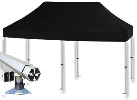 5m x 2.5m Extreme 40 Instant Shelter Main Image Black