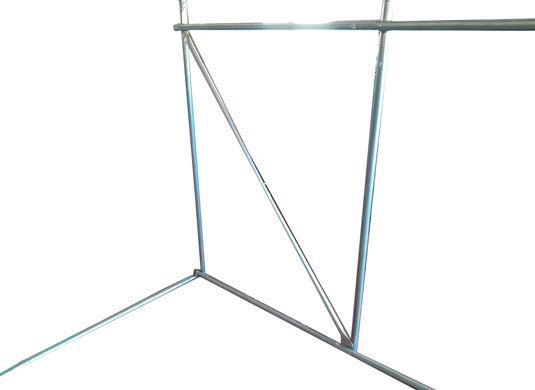 3m x 3m (10' x 10' approx) Extreme Clear Polythene Poly Tunnel Image 7