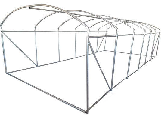 6m x 3m (20' x 10' approx) Extreme Clear Polythene Poly Tunnel Image 2