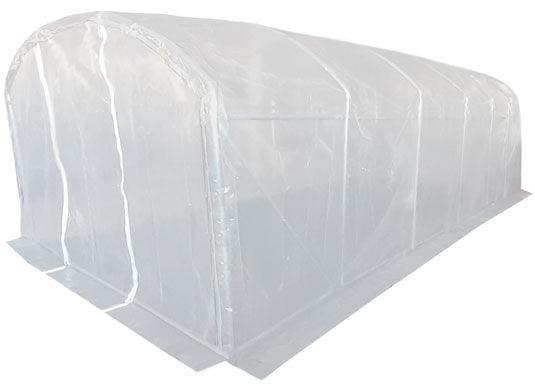 6m x 3m (20' x 10' approx) Extreme Clear Polythene Poly Tunnel Image 3
